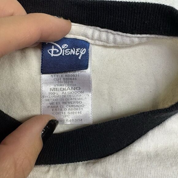 Vintage MICKEY MOUSE Shirt Medium White Ringer Florida DISNEY Retro - Picture 3 of 6